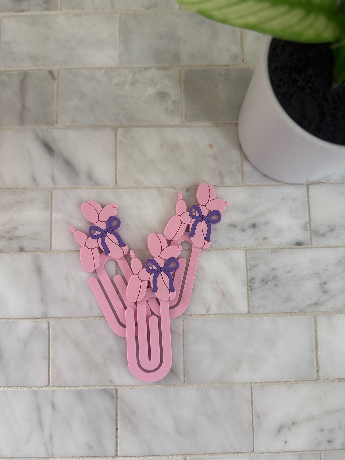 Balloon Dogs Paper Clip Bookmark | 3D Printed