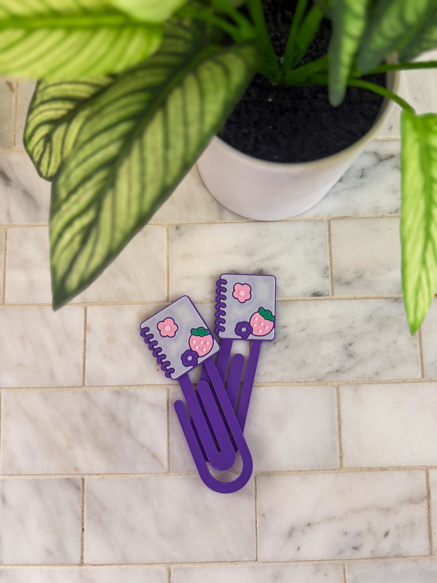 Mini Notebook Paper Clip Bookmark | 3D Printed