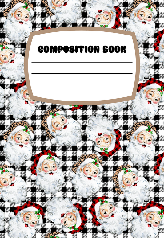 NEW! Plaid Santa Notebook | Print