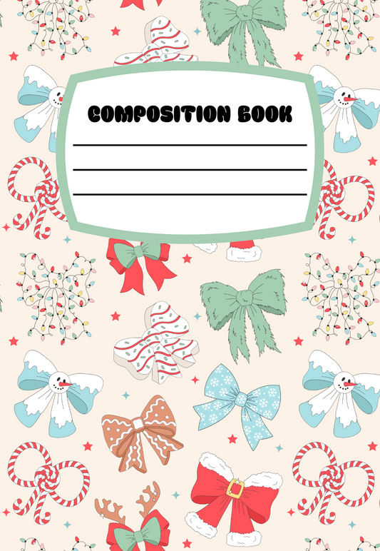 NEW! Holiday Bows Notebook | Print