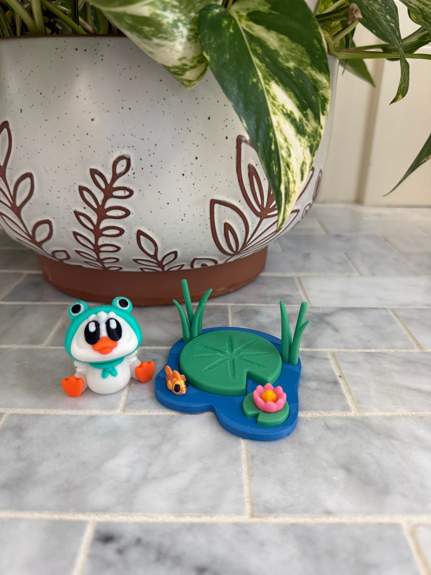 Duck Pond 3D Scene