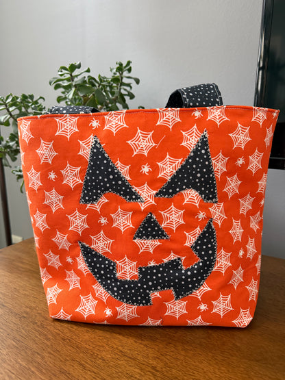 Jack O Lantern Trick or Treat Tote