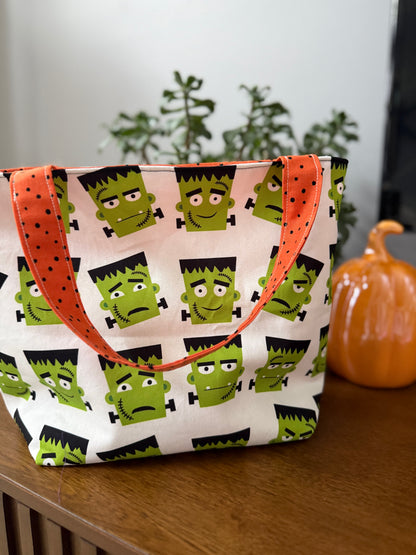 Frankenstein Trick or Treat Tote